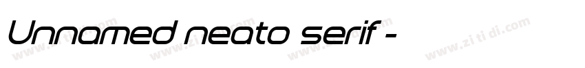 Unnamed neato serif 字体转换